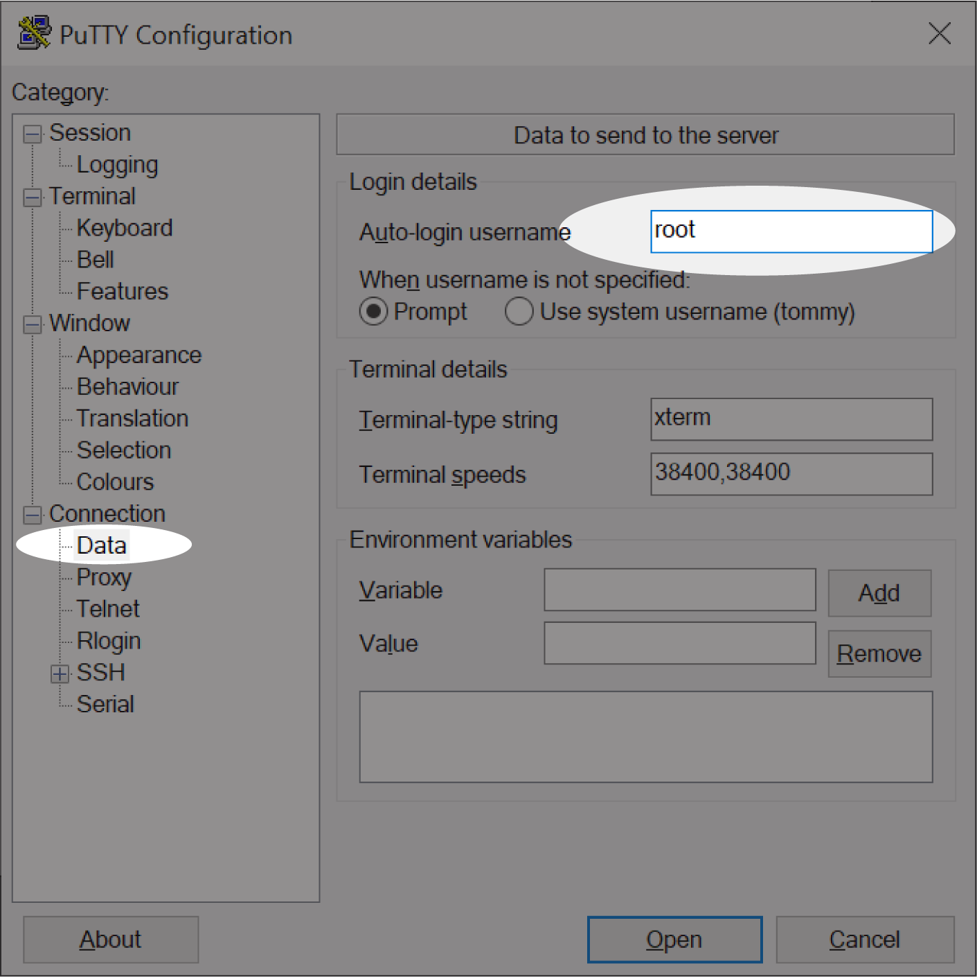 Putty удалить host key windows